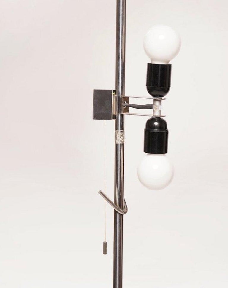 Modern Chrome Double Socket Floor Lamp at 1stDibs