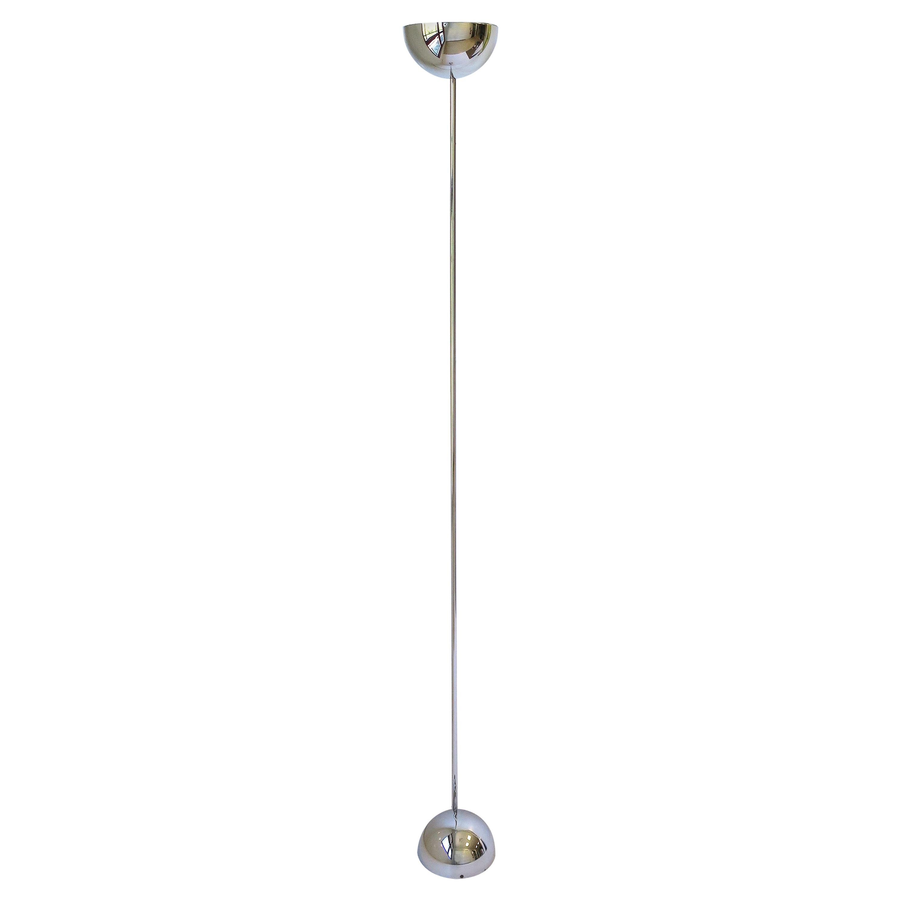 1970's Chrome Cylinder Floor Lamp at 1stDibs