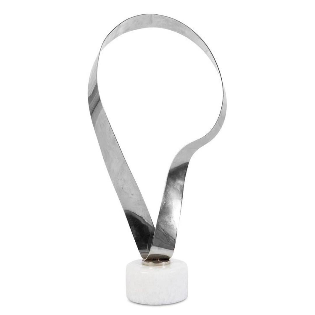 Moderne verchromte Stahlskulptur (Unbekannt) im Angebot