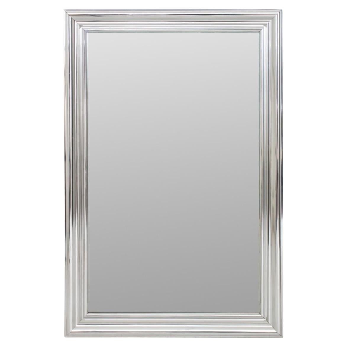 Modern Chrome Rectangular Wall Mirror