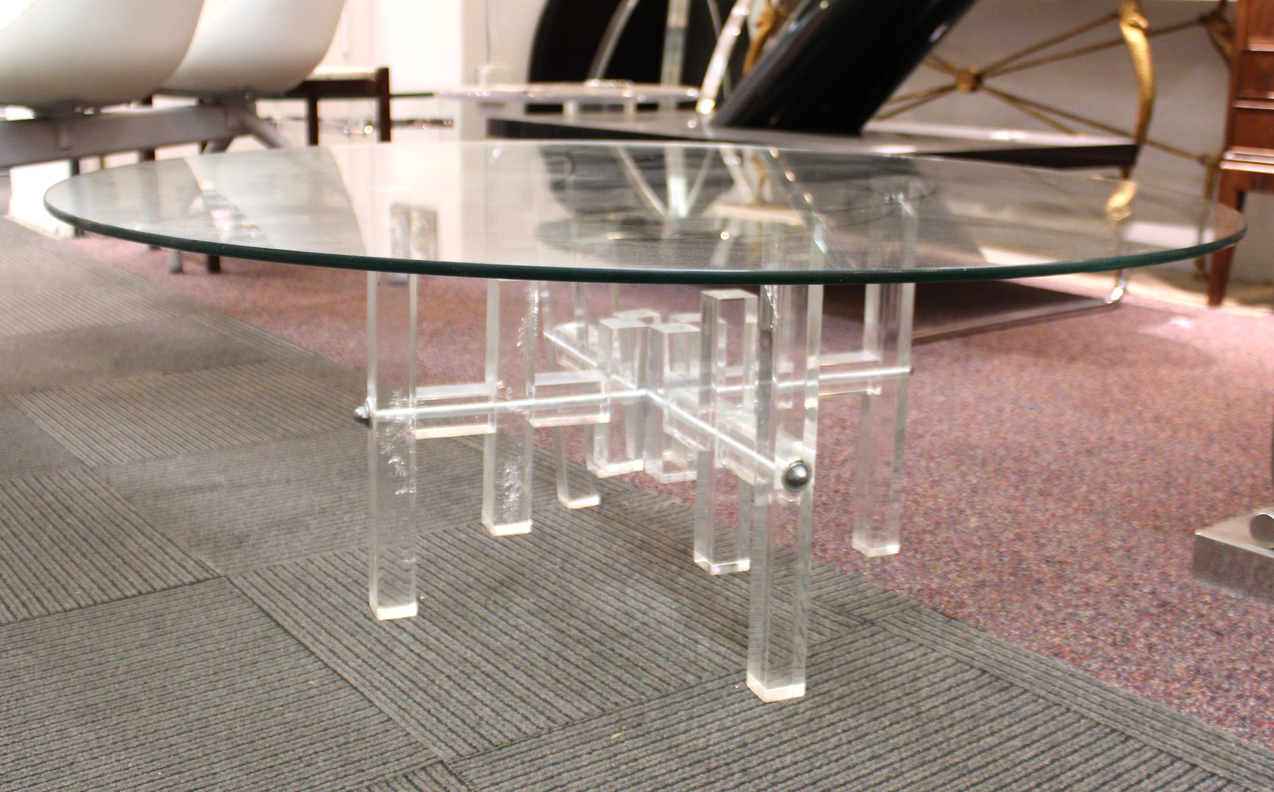 lucite coffee table base