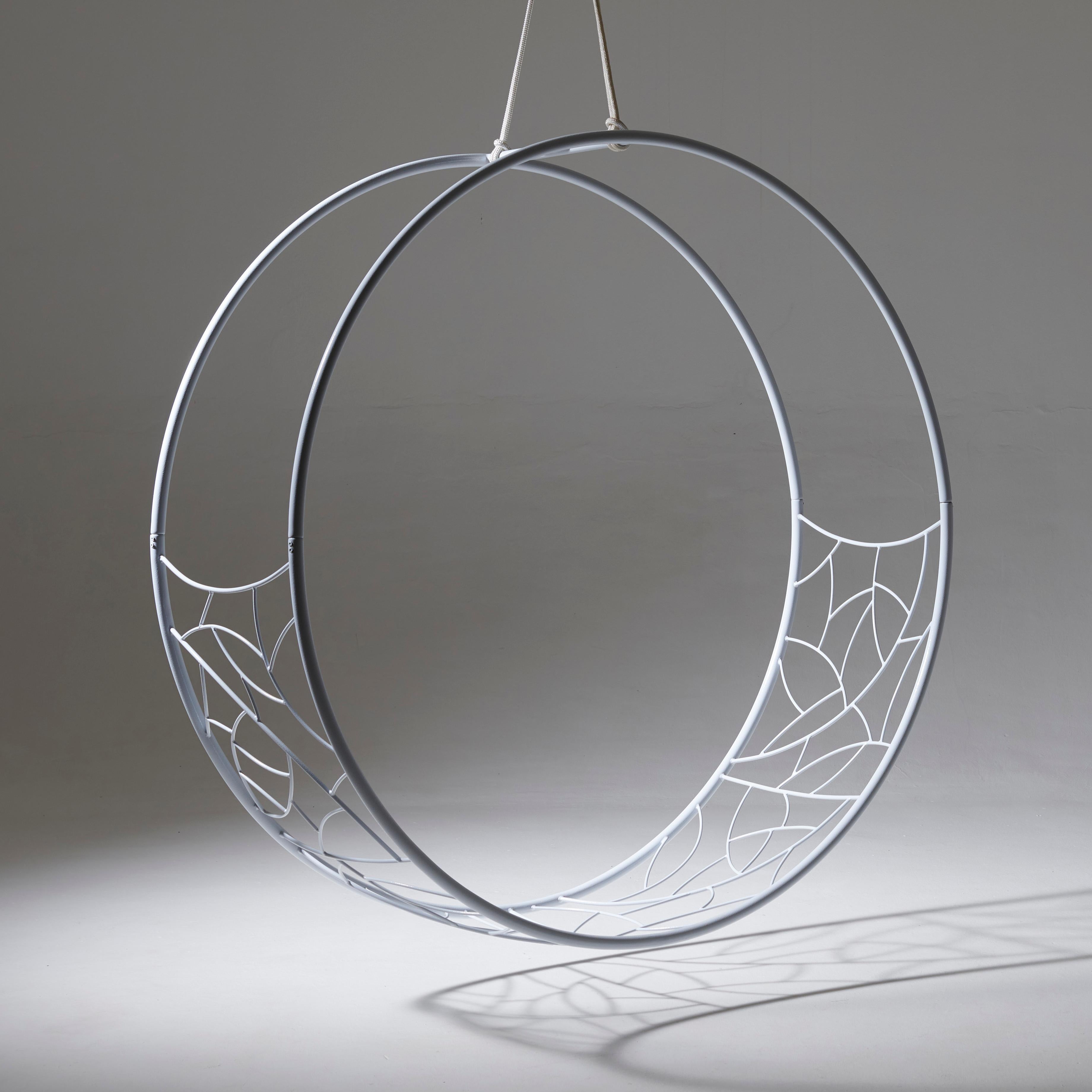 Minimalist Modern Circular Hanging Chair in Pieces for Economic Shipping For Sale
