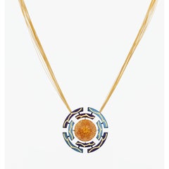 Modern Citrine Pendant by Zoltan David