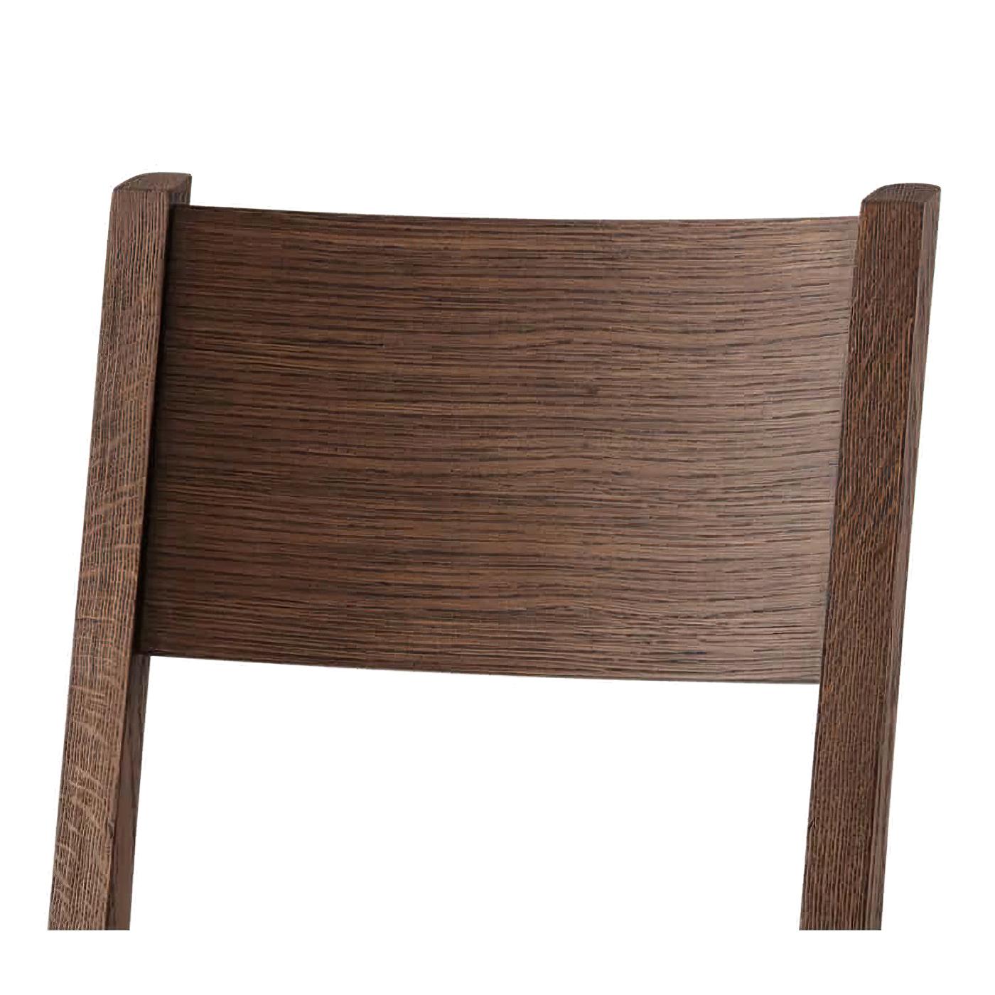 Modern Classic Brushed Oak Dining Chairs 4