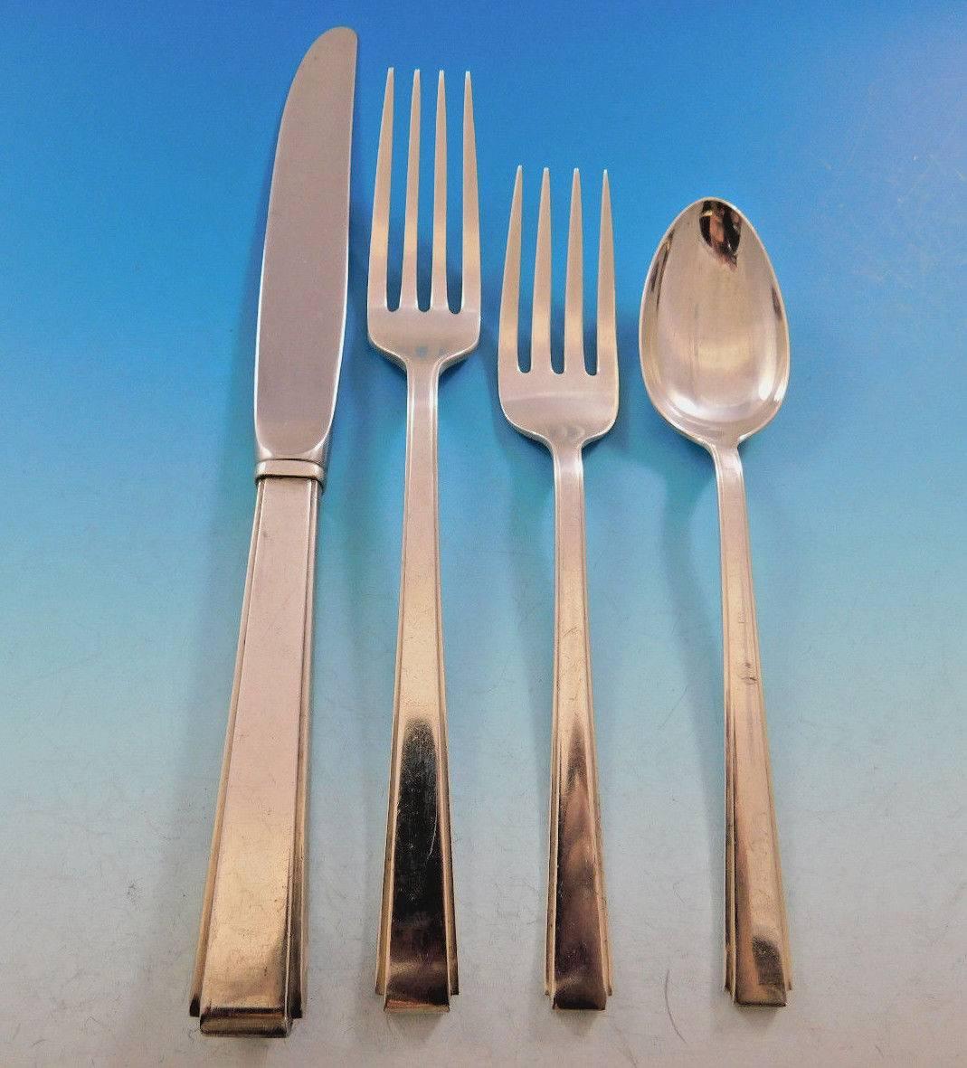 Modern Classic by Lunt Sterling Silver Flatware Set for 8 Service 32 Pieces 1