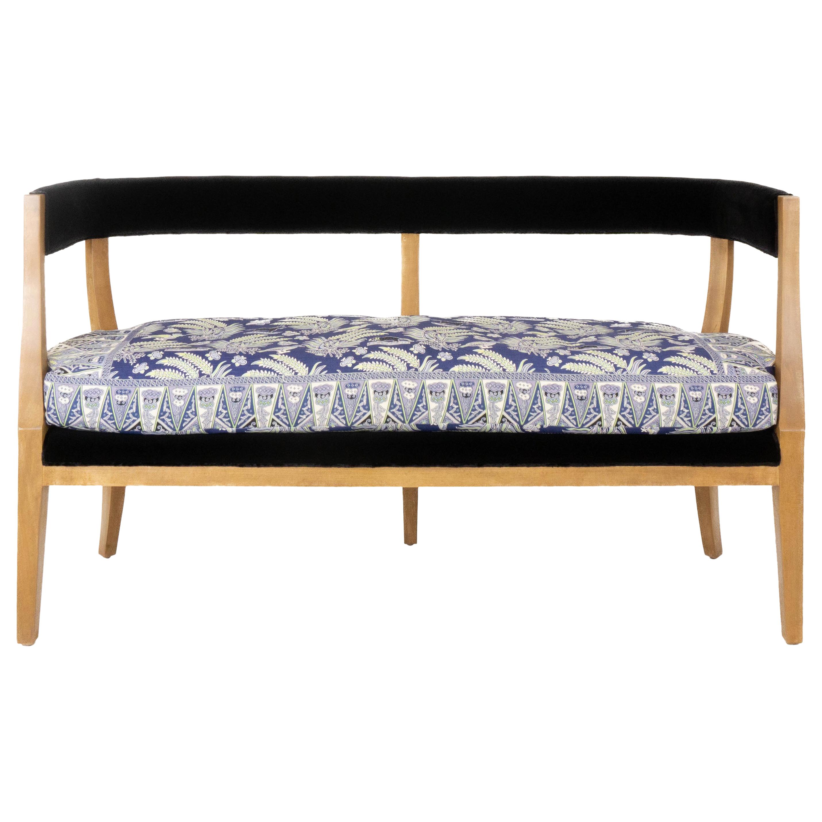 Modern Classic Curved Back Bench For Sale
