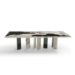 Modern Classic Patagonia Marble Grava Dining Table by Covet House