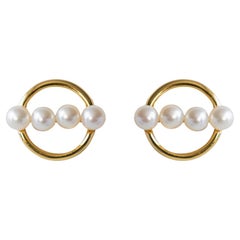 Modern Classic Pearl Stud Earrings