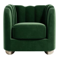 Modern Classic Velvet Steppe Armchair by Covet House