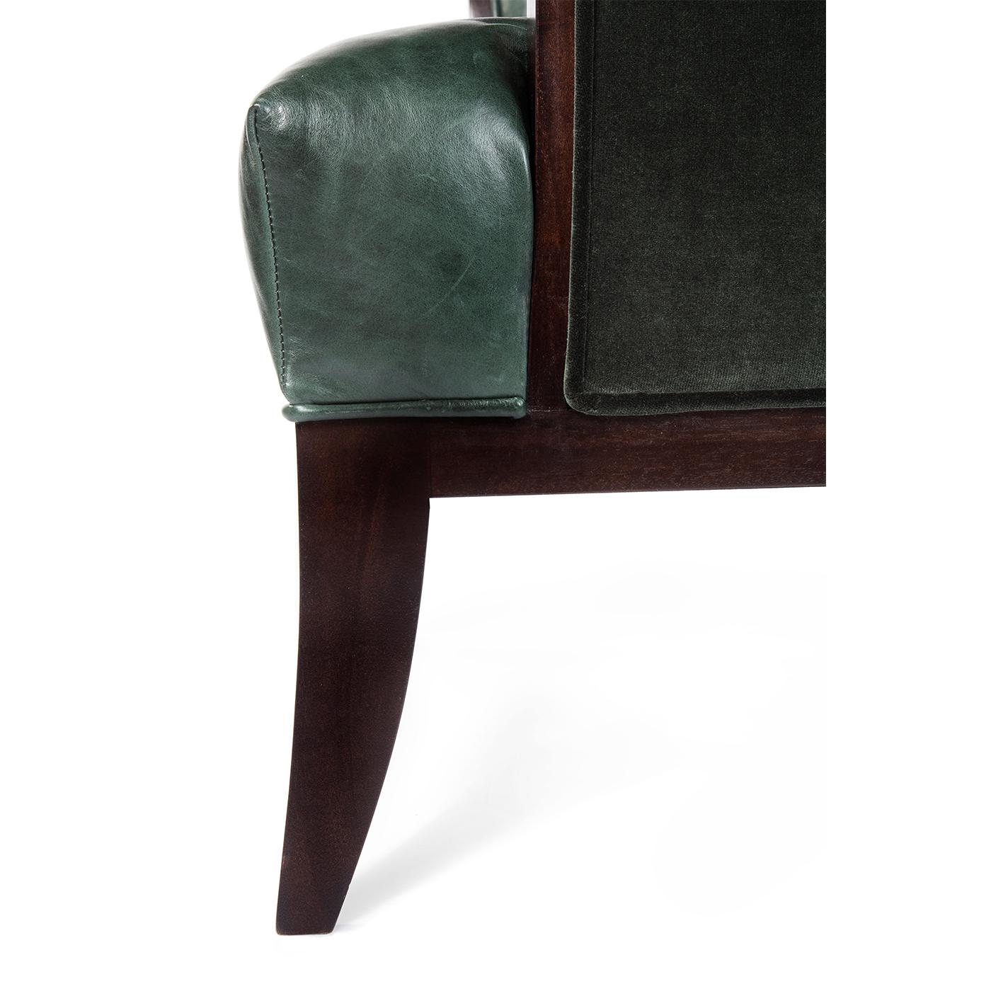 Mid-Century Modern Fauteuil à oreilles classique moderne et classique