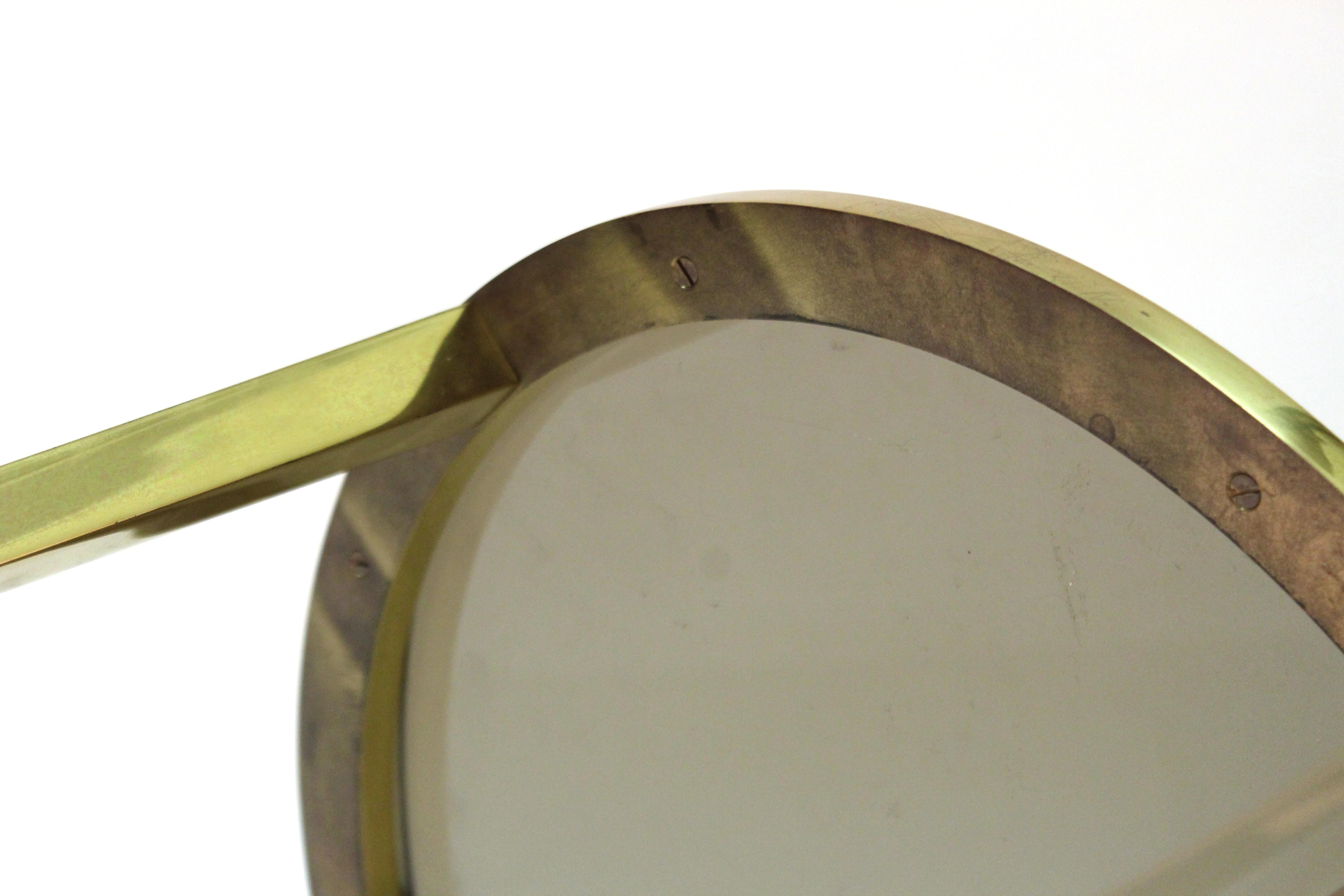 Modern Classical Style Round Side Table with Smoked Glass Top 8