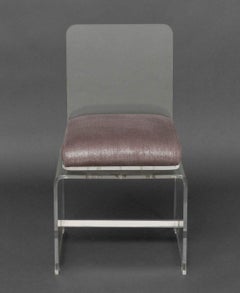 Modern Clear Acrylic Swivel Side Chair