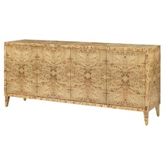 Modern Clear Burl Buffet Sideboard