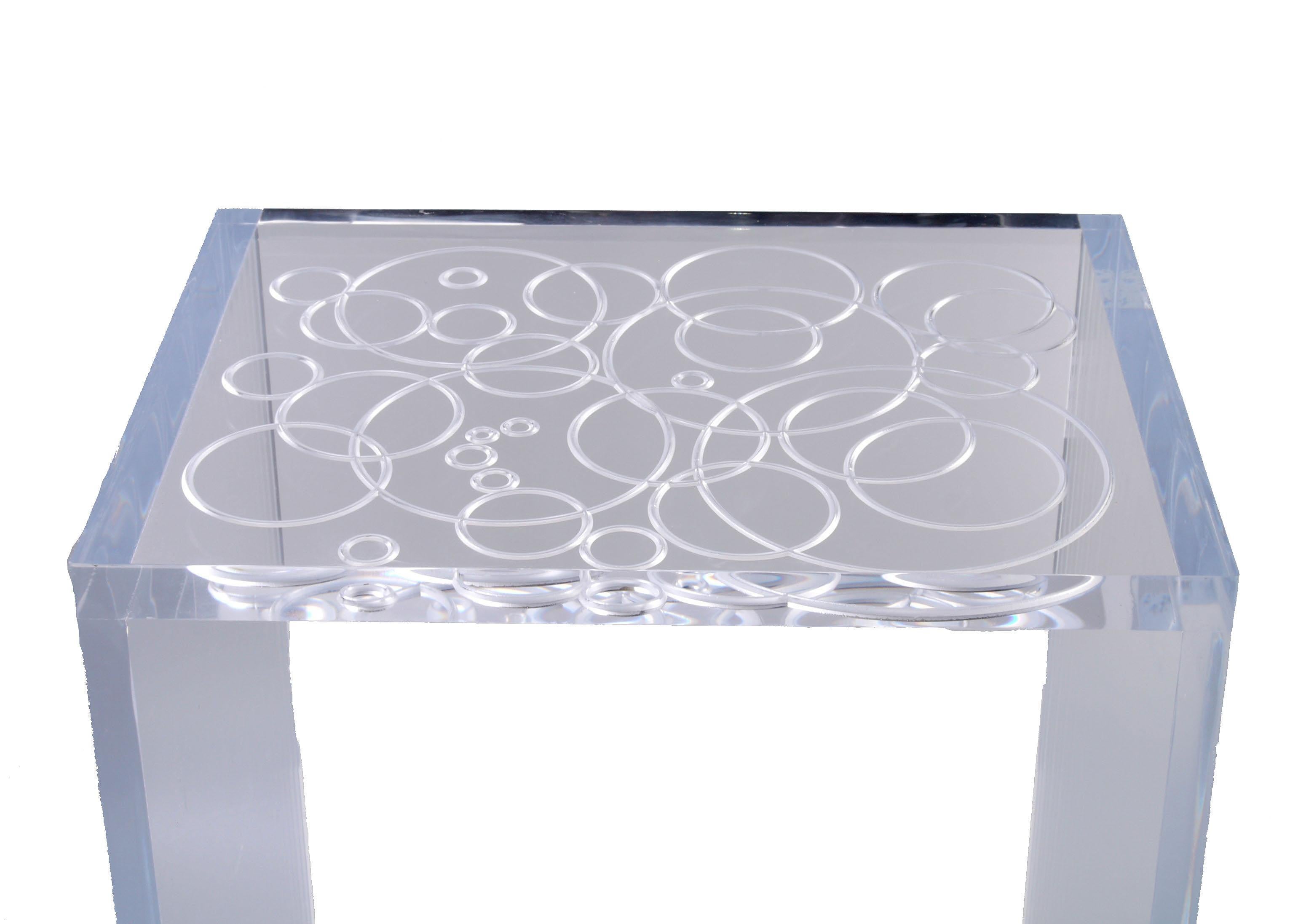 acrylic lucite side table manufacturer