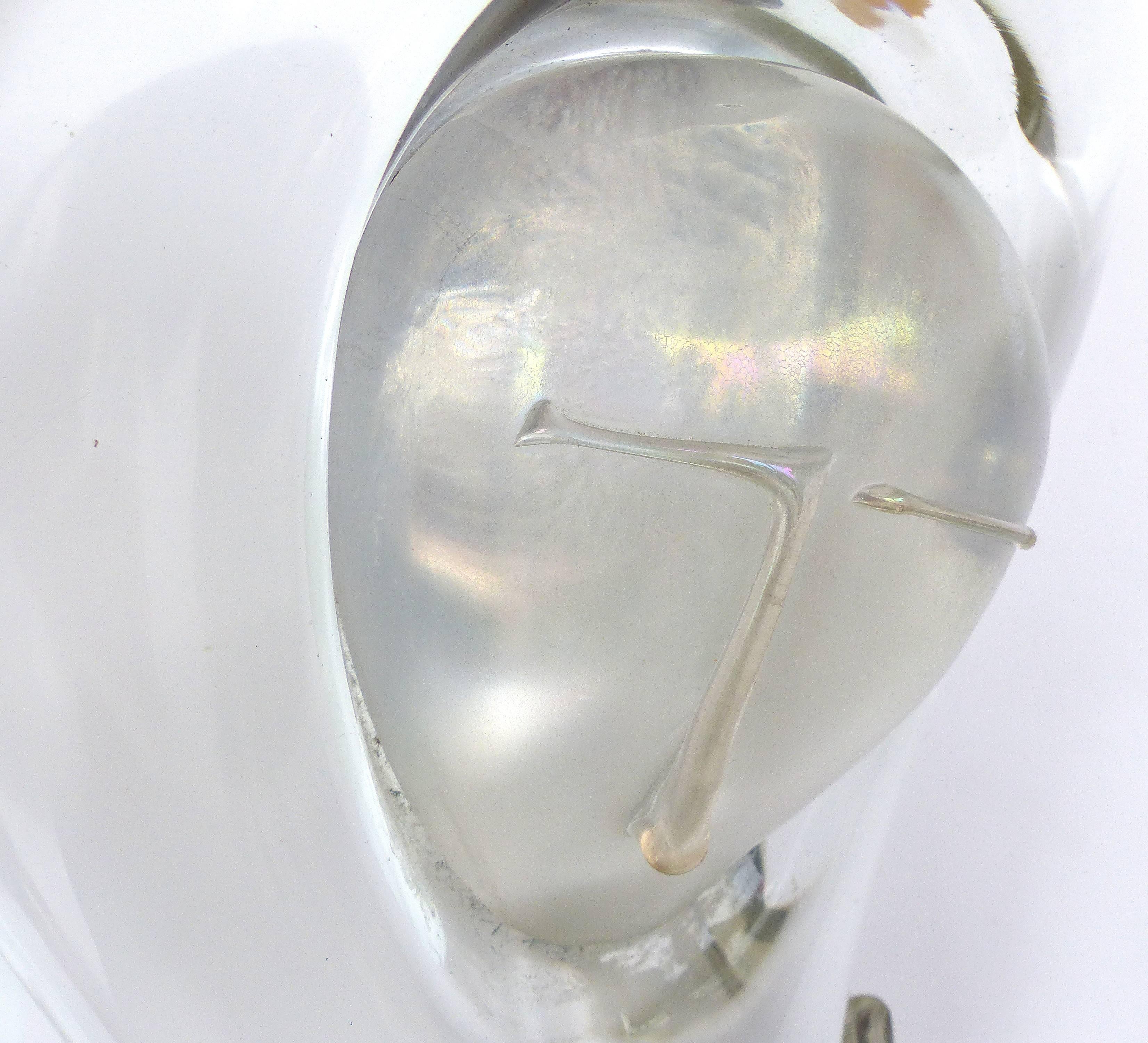  Loredano Rosin Modern Clear Glass Sculpture of a Woman's Nude Torso In Good Condition In Miami, FL