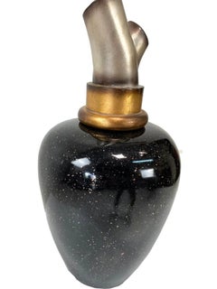 Modern Clear Glass Storage Jar with Lid, Minimalist Decorative Display Vessel