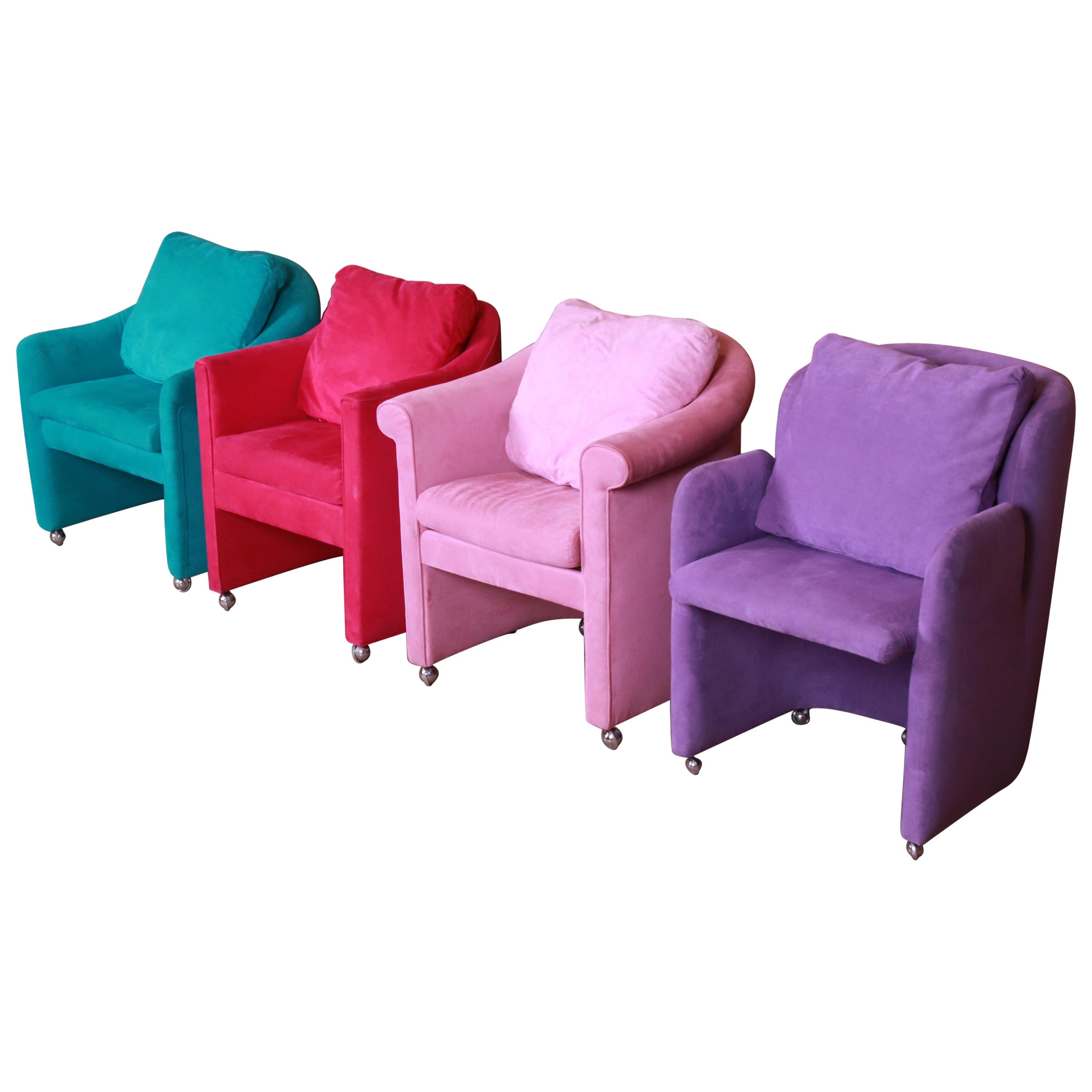 Modern Club Chairs by Preview, Set of Four