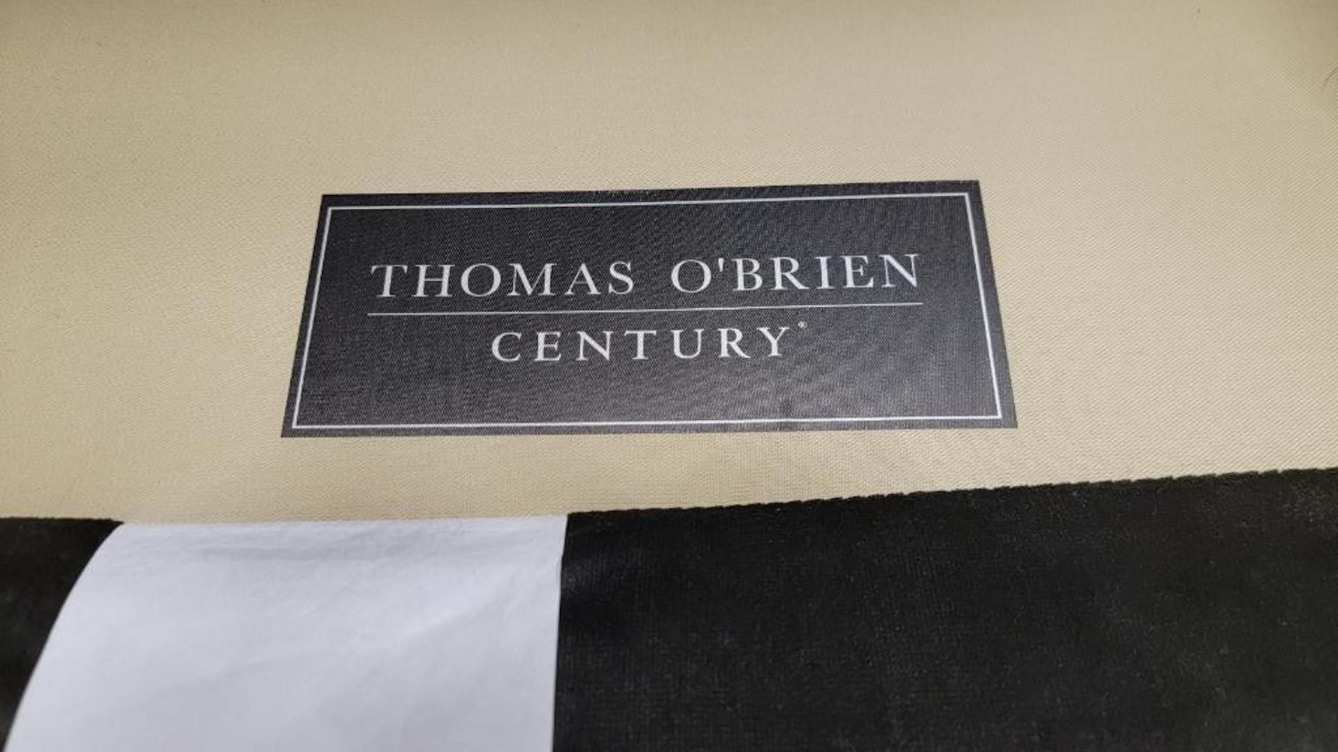 Contemporary Modern Club Chairs by Thomas O’Brien for Century Furniture in Velvet - Pair For Sale