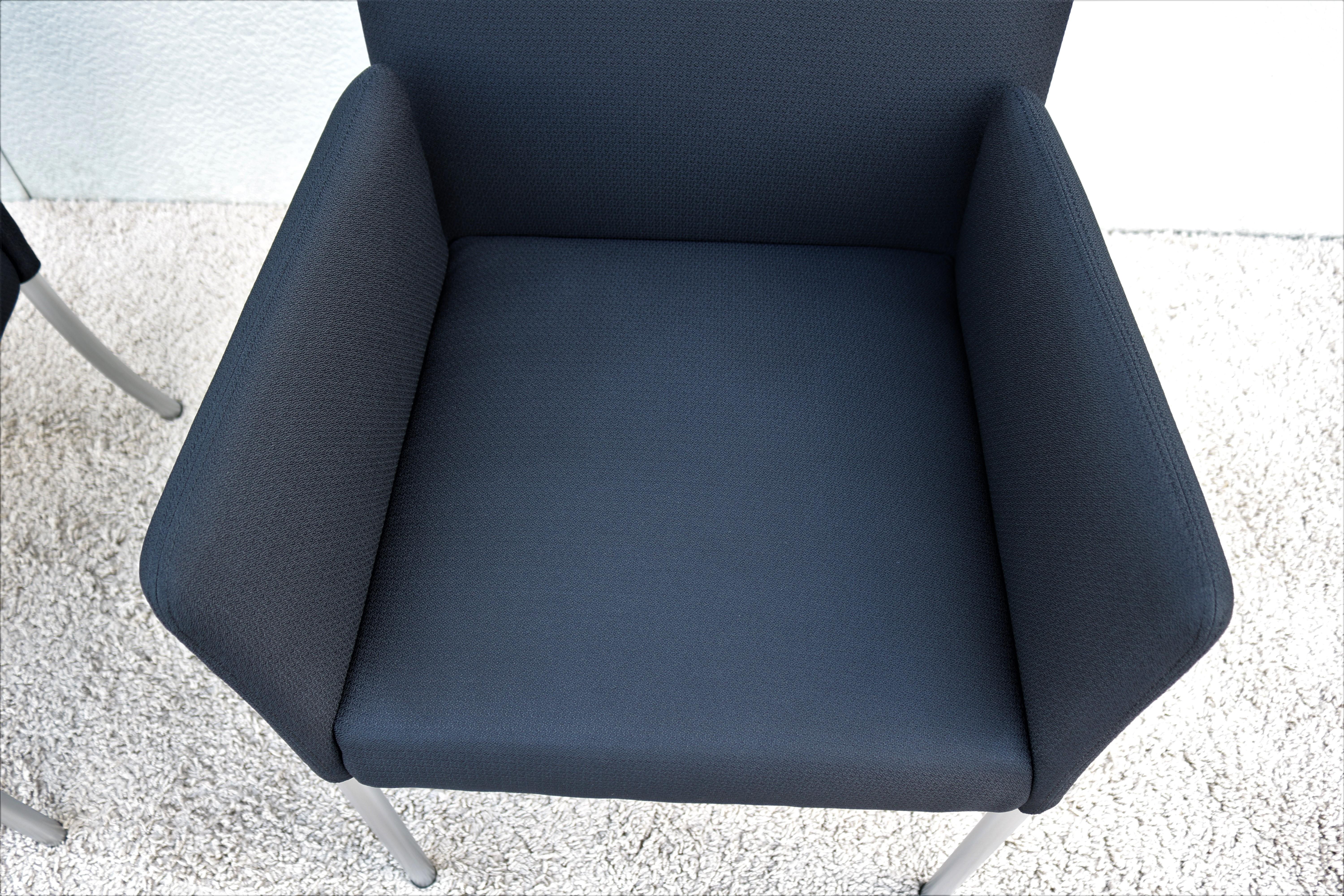 Modern Coalesse and Steelcase Black Switch Armchairs Design Eoos Germany, a Pair For Sale 3