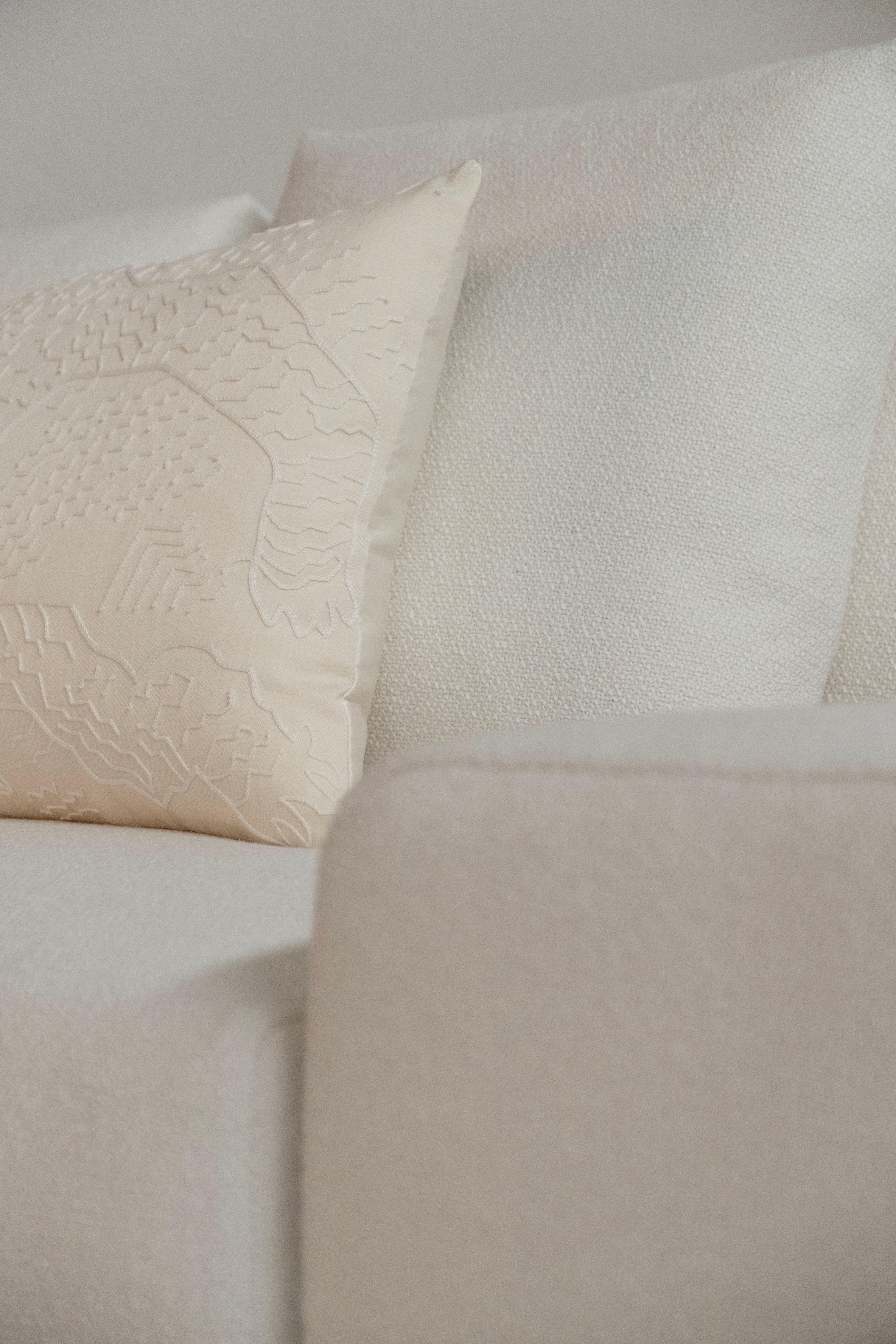 Modern Coast Mudular Sofa, Linen, Handmade in Portugal by Greenapple For Sale 7