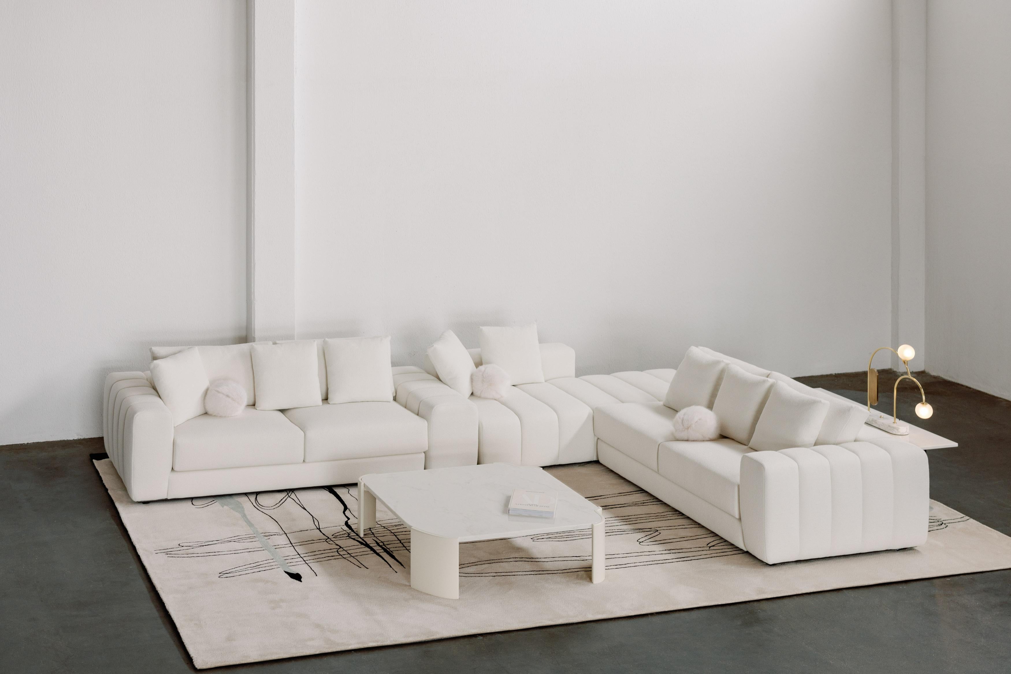 Coast Mudular Sofa, Contemporary Collection, Handcrafted in Portugal - Europe by Greenapple.

The modern Coast modular sofa was designed to bring a sense of calm and peace to anyone who dares to dig deep into relaxation. Upholstered in luxurious