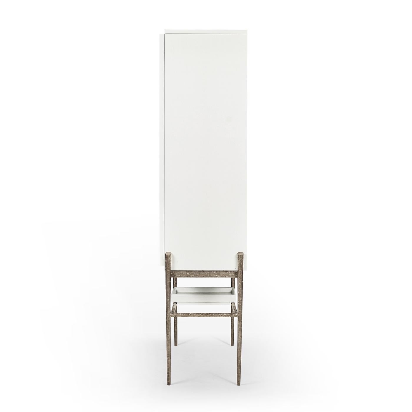 Modern Coastal Bar Cabinet For Sale 5