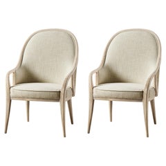 Poltrone da pranzo imbottite moderne Coastal (set di 2)