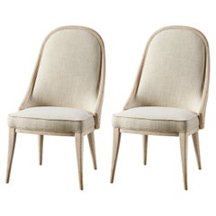 Sillas de comedor tapizadas Modern Coastal (set de 2)