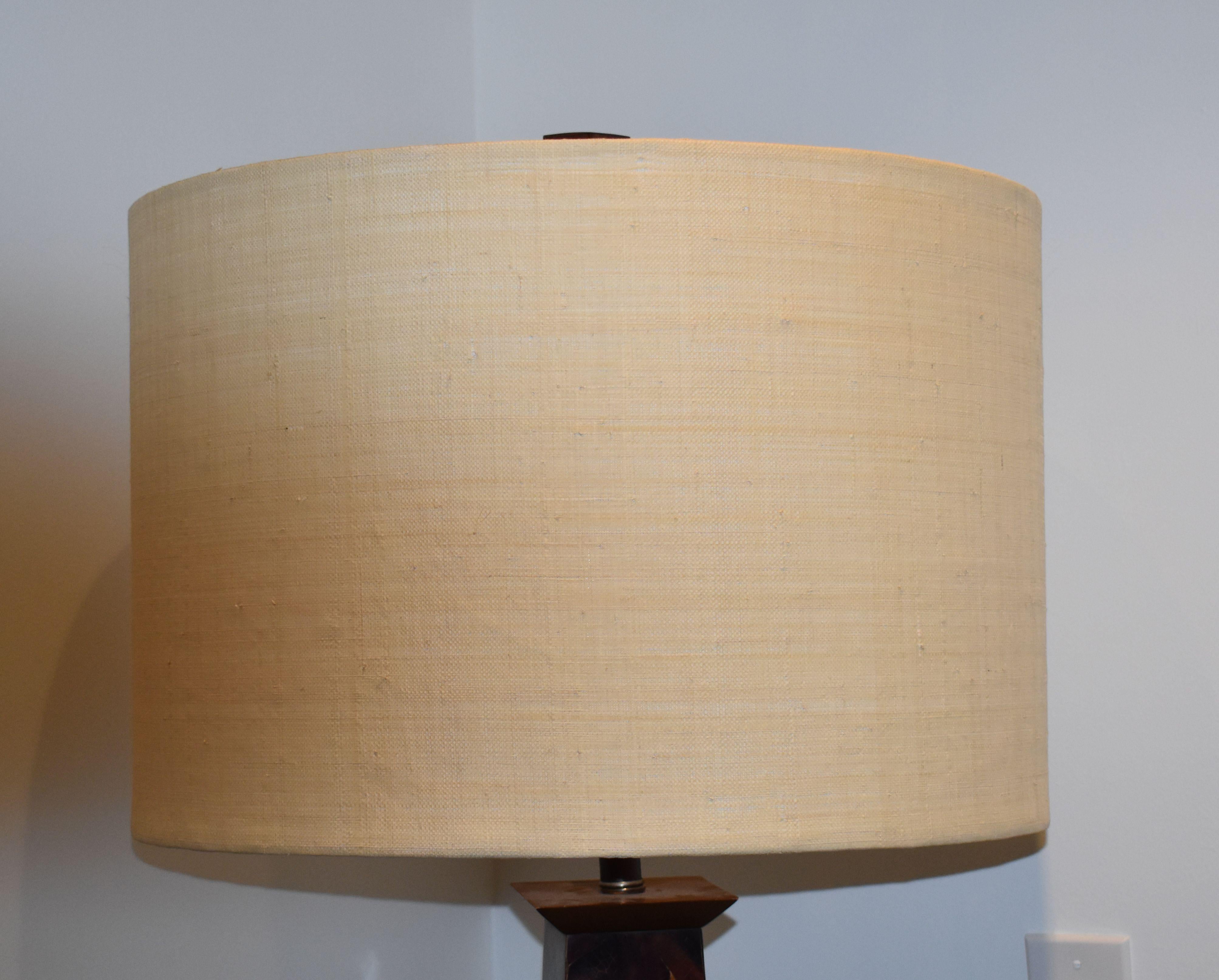 Mid-Century Modern Modern Coconut Shell Inlay Floor Lamp For Sale