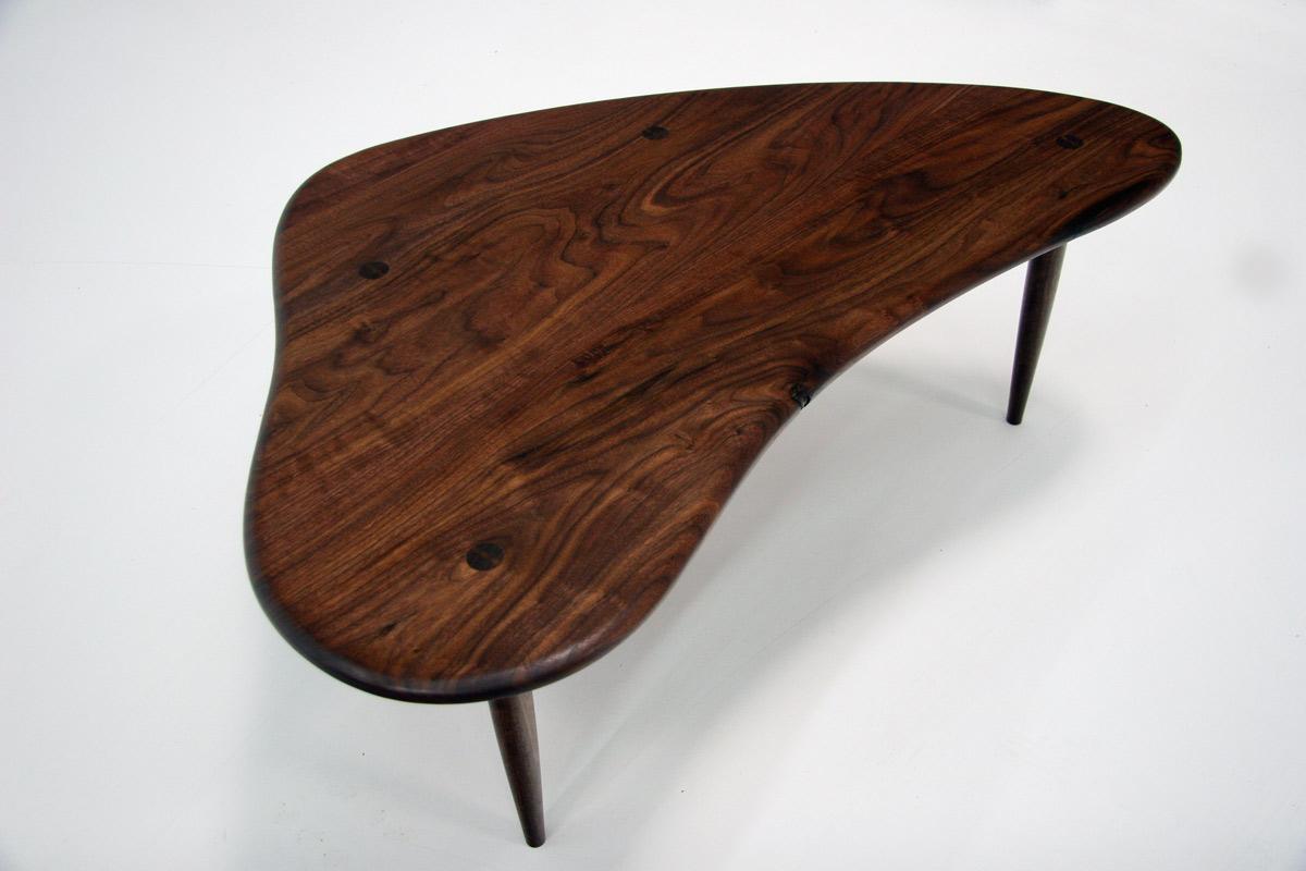 Modern Coffee Table in Walnut by Goebel For Sale 1
