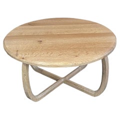 Table basse moderne en Oak Oak avec pieds délicats