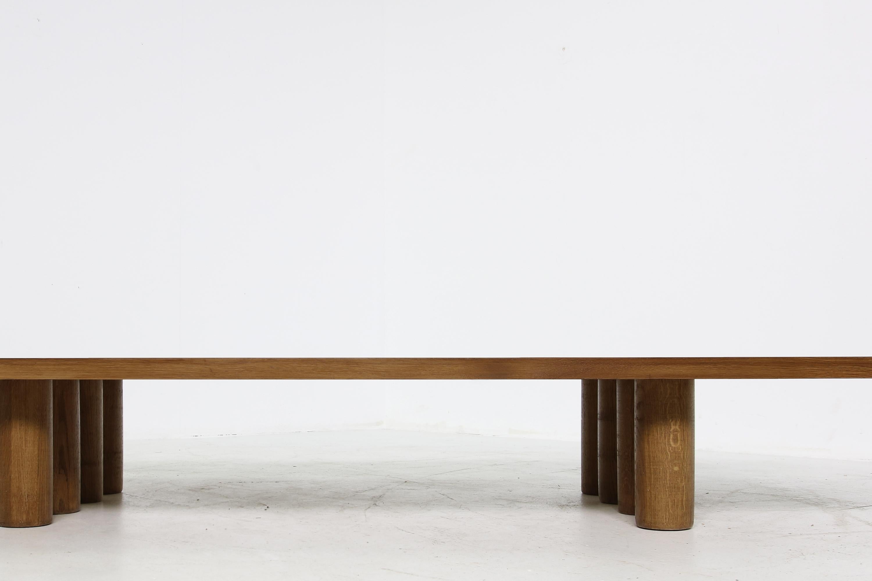 Beautiful contemporary Nathan Lindberg table, heavyweight. This piece can be used as a coffee table or console or bench... or even a daybed

Beautiful rectangular, simple and Minimalist shape. The tabletop and the legs are made of solid oak. The