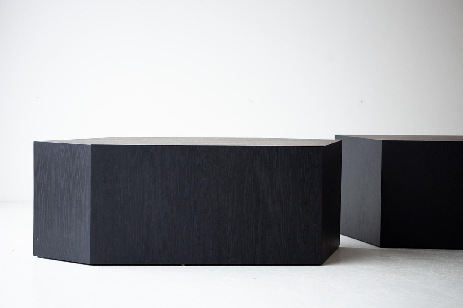 Veneer Modern Coffee Table, the Crag Tables For Sale