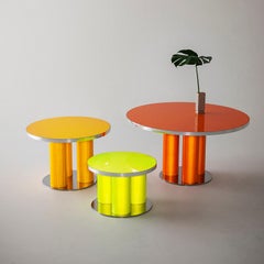 Modern shining Coffee Tables set "Reflector Collection" by Sebastiano Bottos