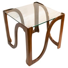 Collezione moderna  Tavolino in noce massiccio Hand Made  Lucido francese