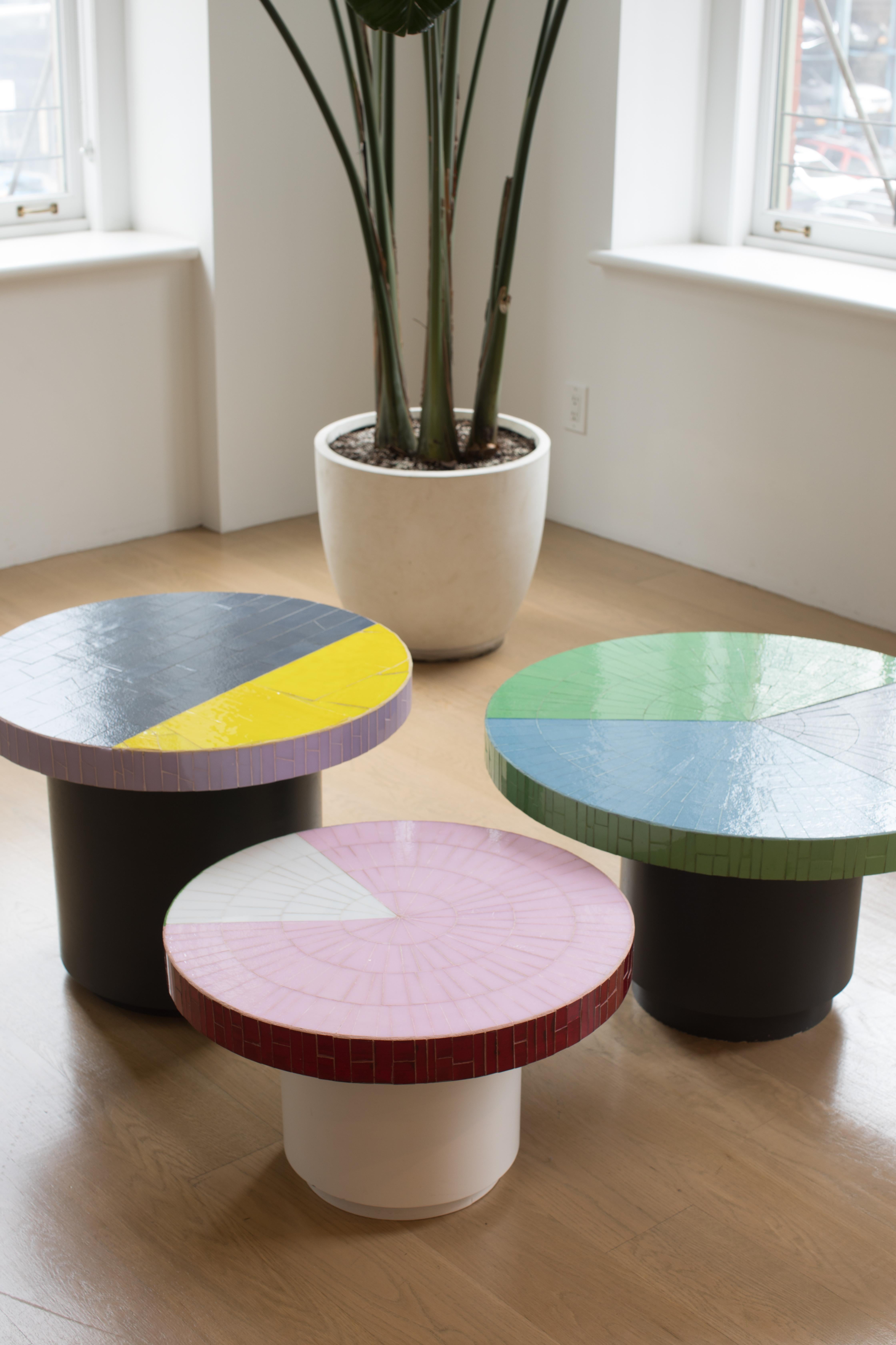 American Modern Color Block Coffee Table For Sale