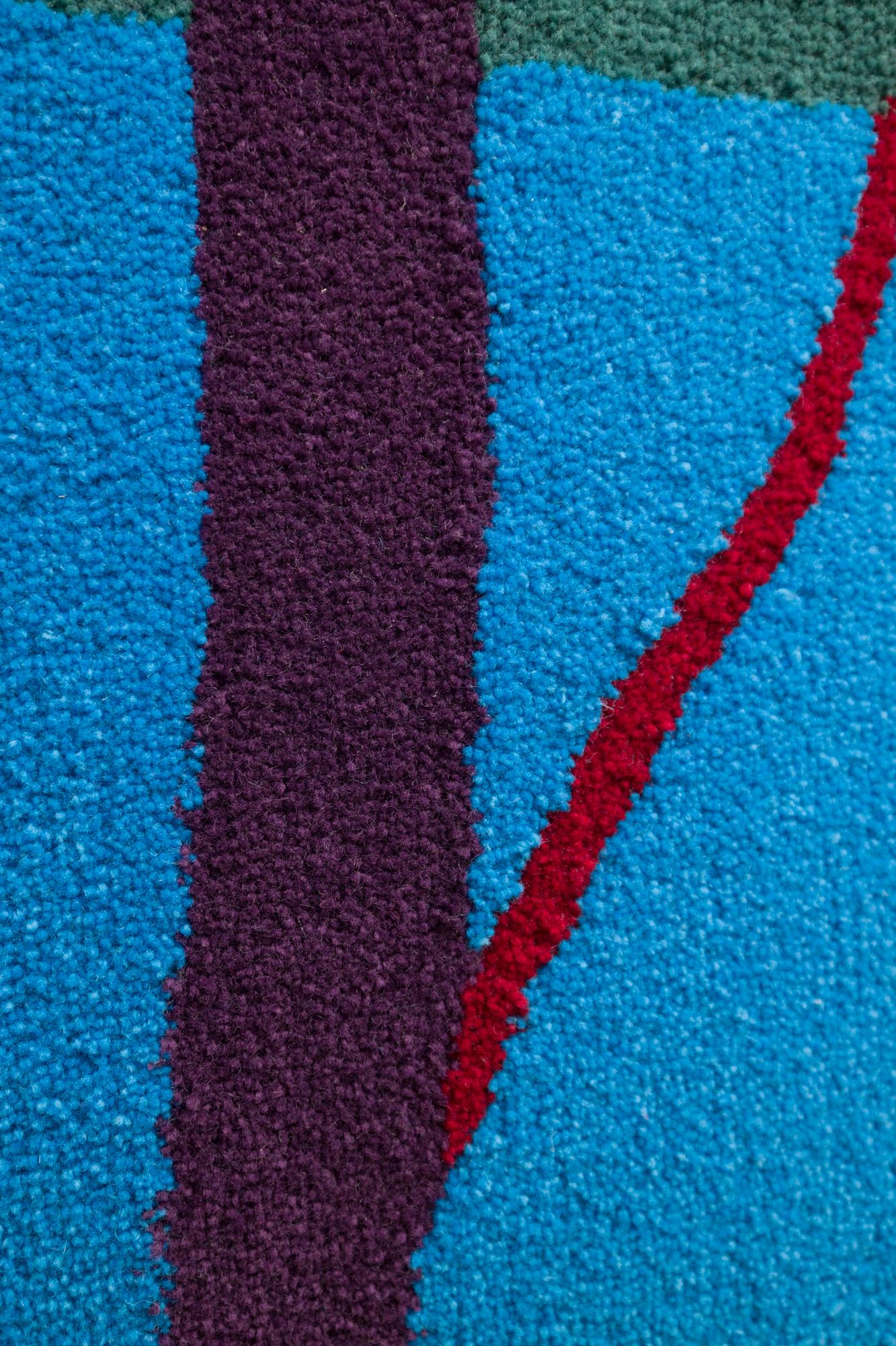 Moderne Tapisserie ou tapis Moderns Colors, tufté en laine de Nouvelle-Zélande en vente