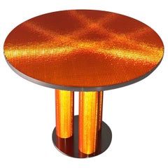 Modern Colored and Shining  Table "Reflector " by Sebastiano Bottos, Italia