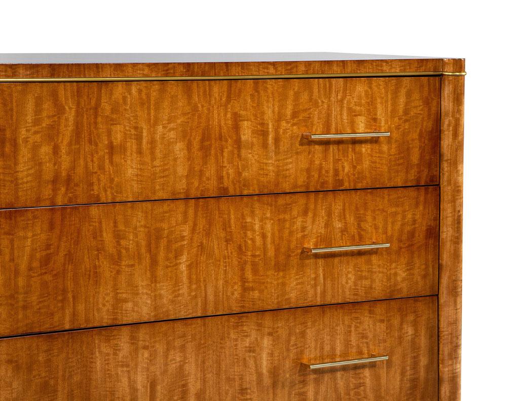 Metal Modern Commode Chest of Drawers in the Style of De Coene Frères For Sale