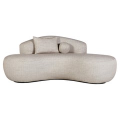 Modern Conchula Corner Sofa, Jacquard, Handmade in Portugal by Greenapple