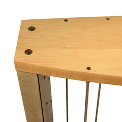 Modern Concrete and Metal Console Table by Peter Harrison