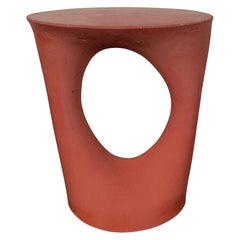 Modern Concrete Kreten Side Tables in Red from Souda, Short, Factory 2nd