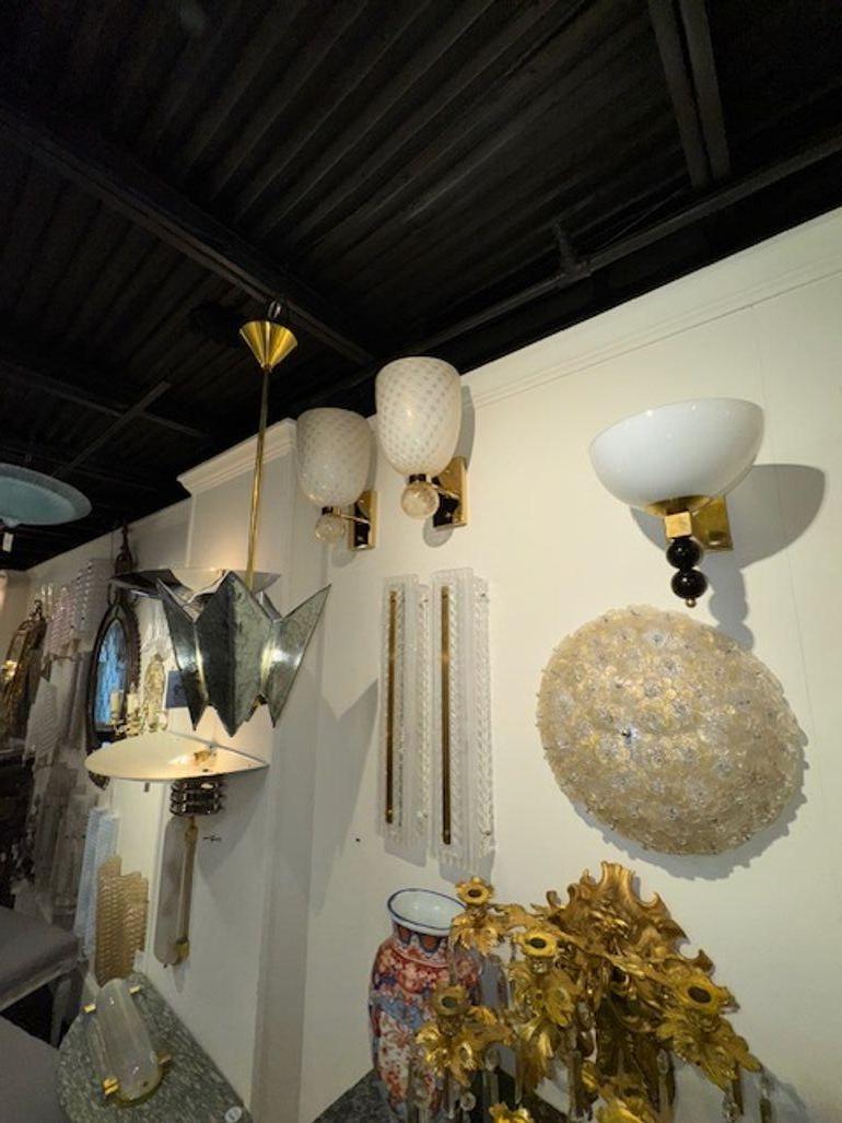 Moderne Kegelform Murano Glas und Messing Wandleuchten (21. Jahrhundert und zeitgenössisch) im Angebot