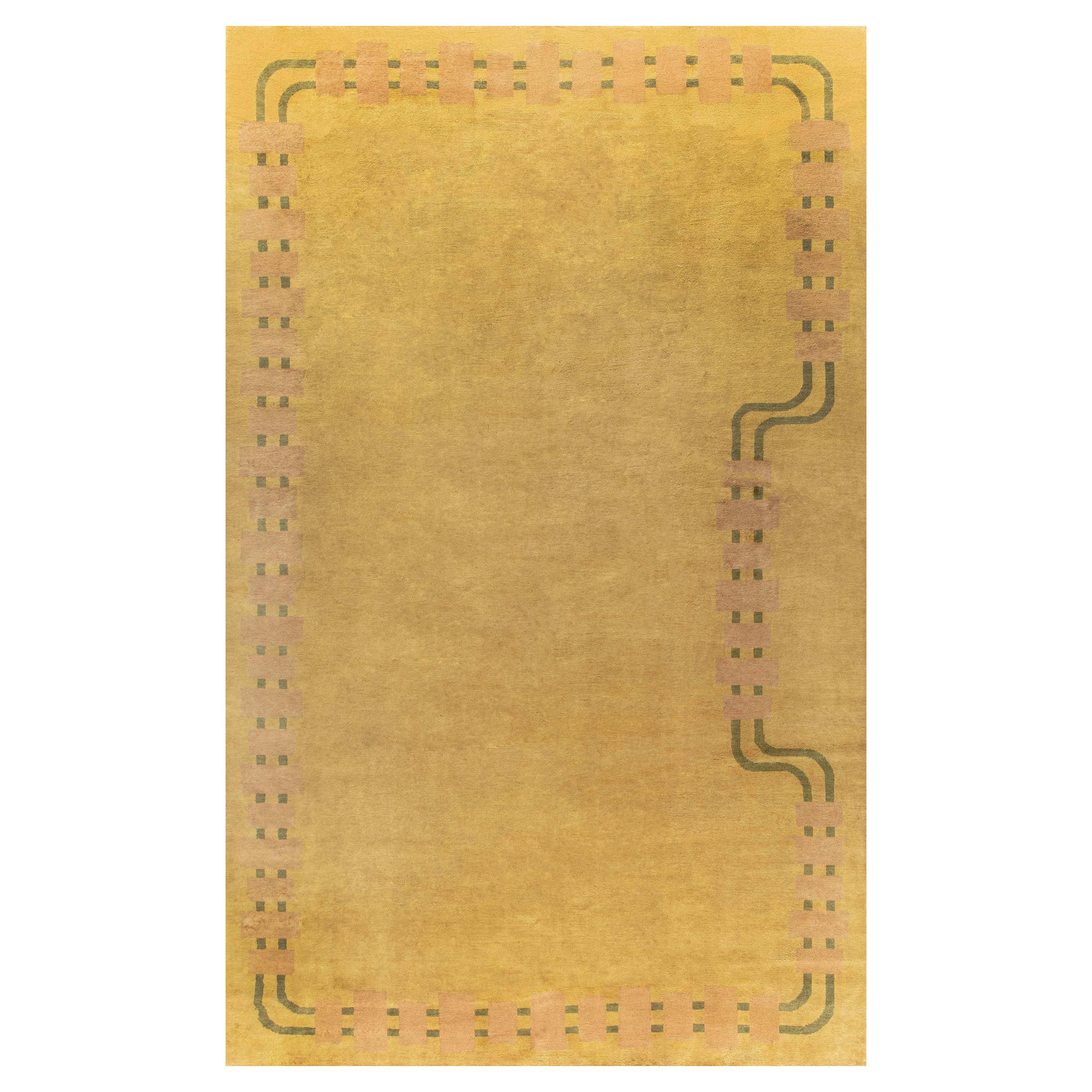 Moderner Connective Art Deco Stil Handgefertigter Teppich von Doris Leslie Blau