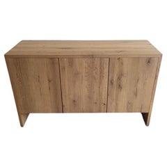 Modern Console in Solid White Oak