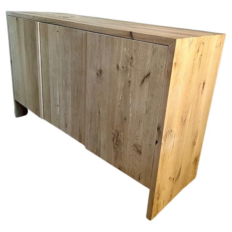 Modern Console In White Oak
