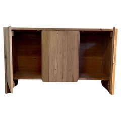 Modern Console In White Oak