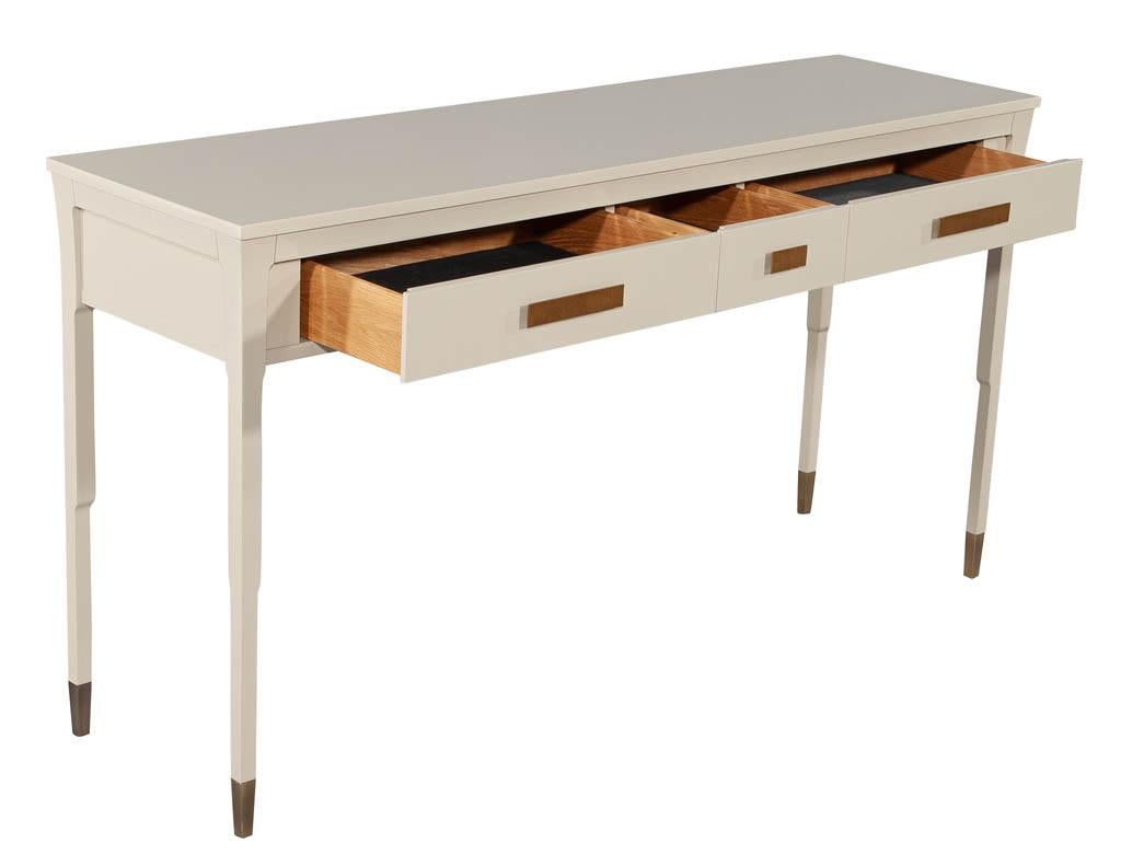 American Modern Console Table Hand Polished Lacquer For Sale