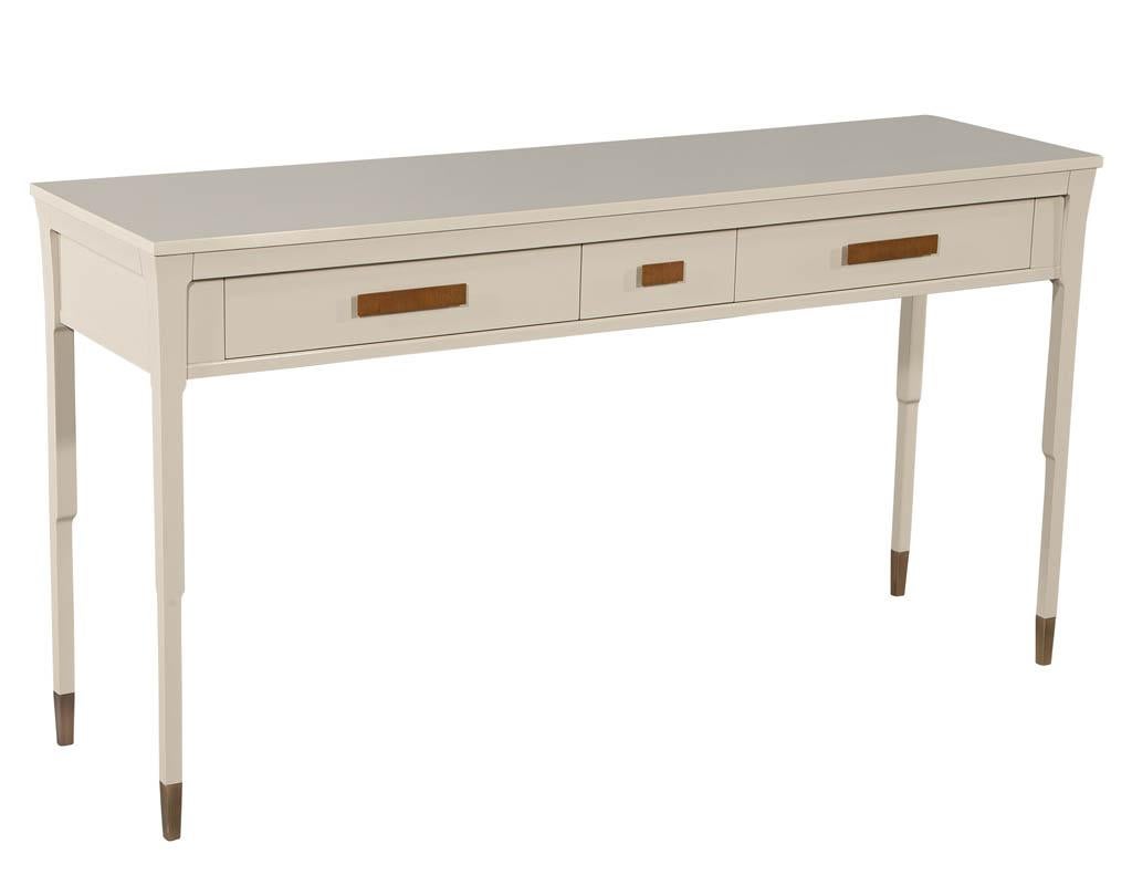 Contemporary Modern Console Table Hand Polished Lacquer For Sale