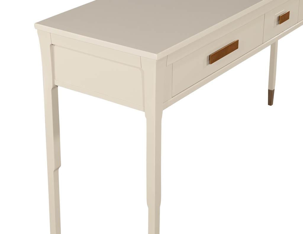 Brass Modern Console Table Hand Polished Lacquer For Sale